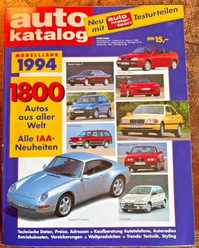 Auto katalog 1994 - auto,