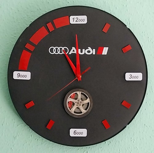 Große auto wanduhr - große,